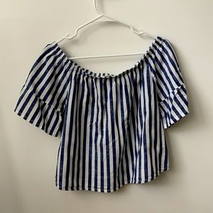 Off the Shoulder Striped Top